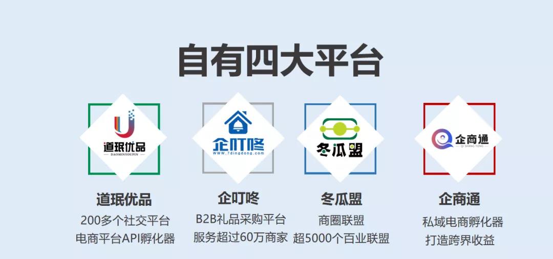 企叮咚的4大平台