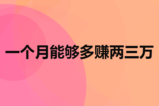投入在 5000 块钱以内，一个月能够多赚两三万的小项目