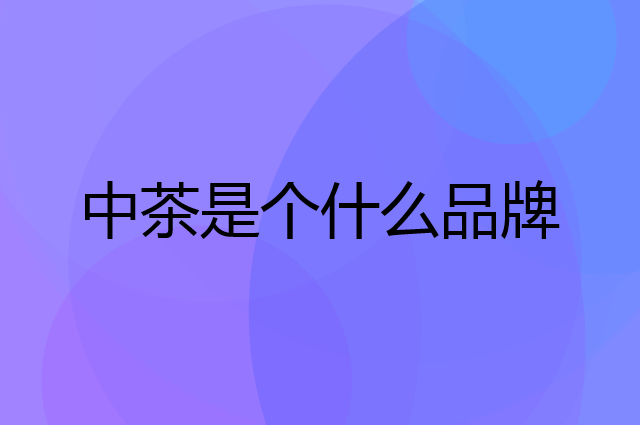 中茶是个什么品牌，这个品牌怎么样？