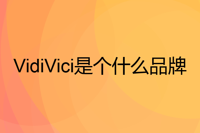 VidiVici是个什么品牌，这个品牌怎么样？