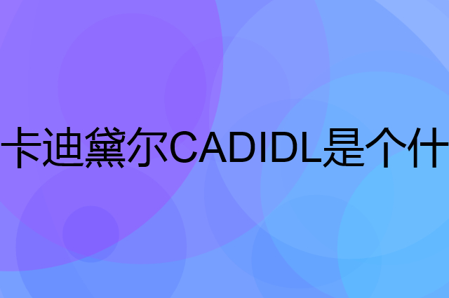 卡迪黛尔CADIDL是个什么品牌，这个品牌怎么样？