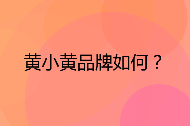 黄小黄是个什么品牌，这个品牌怎么样？
