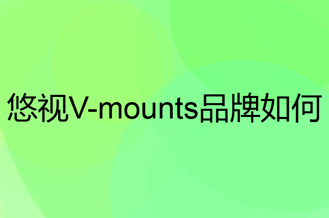 悠视 V-mounts是个什么品牌，这个品牌怎么样？