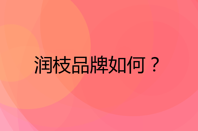 润枝是个什么品牌，这个品牌怎么样？