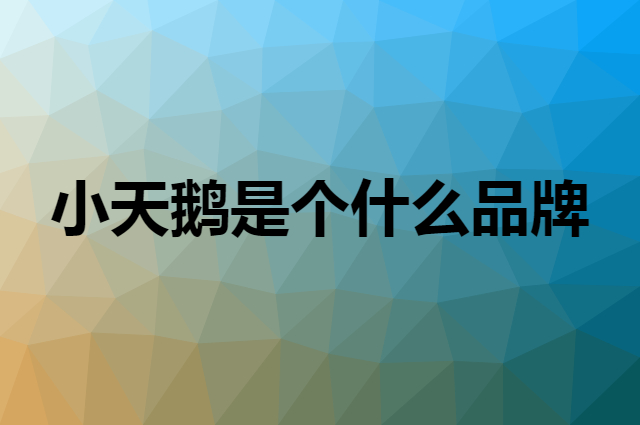 小天鹅 LittleSwan是个什么品牌，这个品牌怎么样？