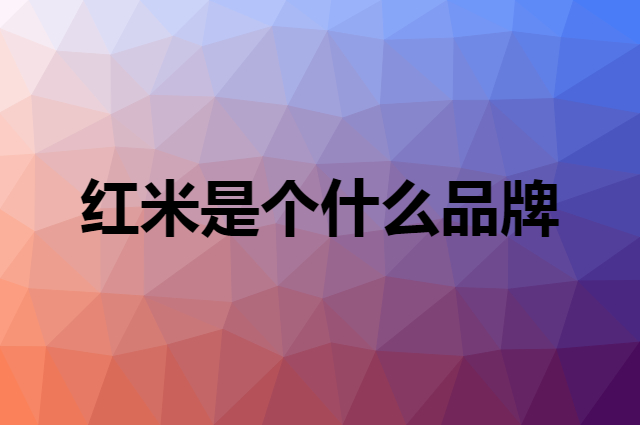 红米 Redmi是个什么品牌，这个品牌怎么样？