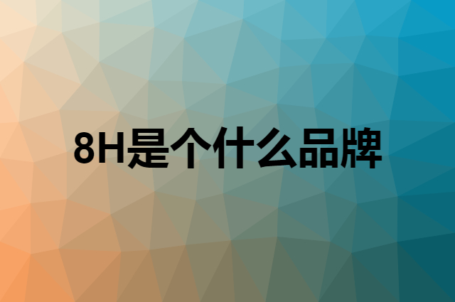 8H是个什么品牌，这个品牌怎么样？
