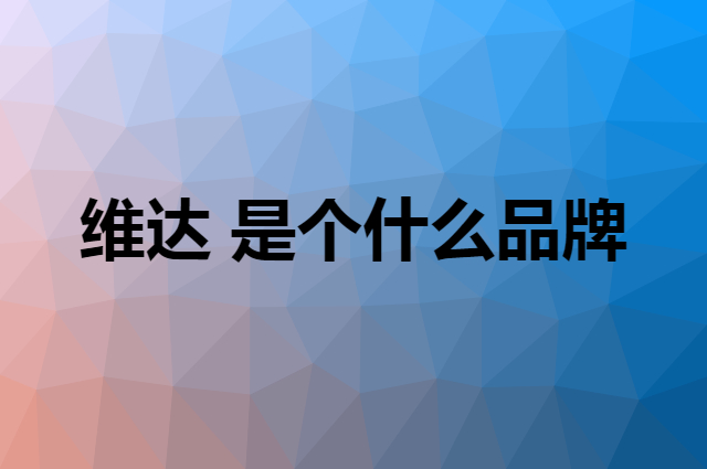 维达 Vinda是个什么品牌，这个品牌怎么样？