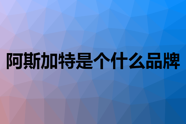 阿斯加特 Asgard是个什么品牌，这个品牌怎么样？