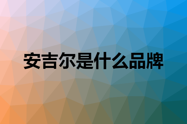 安吉尔 ANGEL是个什么品牌，这个品牌怎么样？