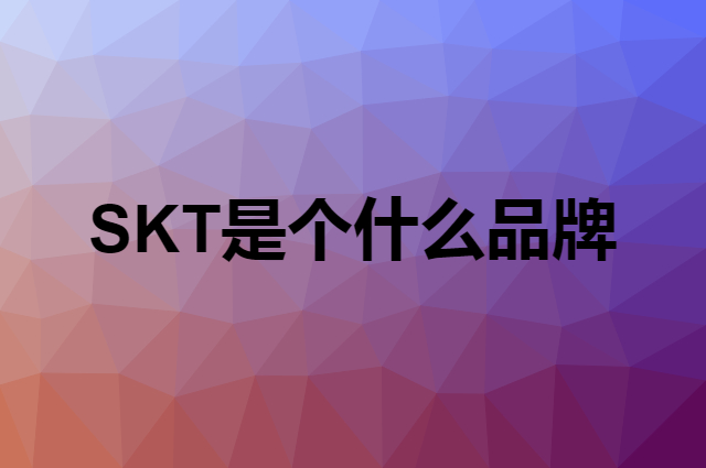 SKT是个什么品牌，这个品牌怎么样？