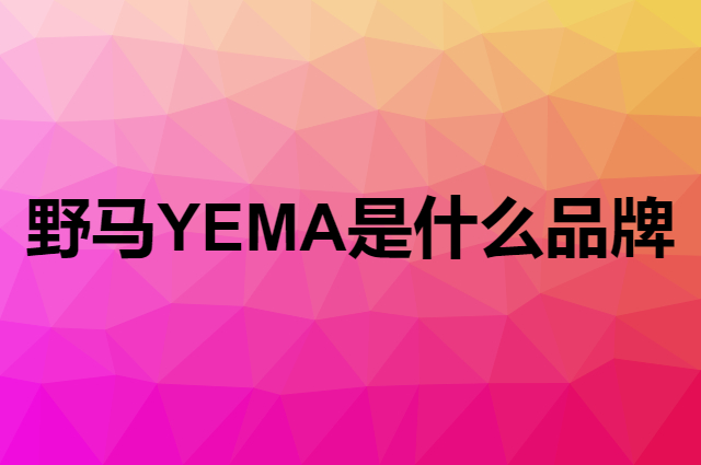 野马 YEMA是个什么品牌，这个品牌怎么样？