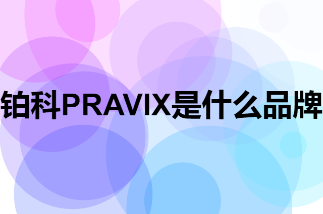 铂科 PRAVIX是个什么品牌，这个品牌怎么样？