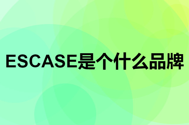 ESCASE是个什么品牌，这个品牌怎么样？