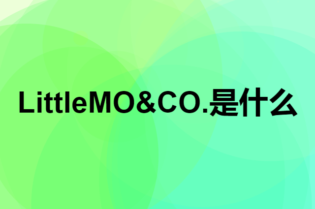 Little MO&CO.是个什么品牌，这个品牌怎么样？