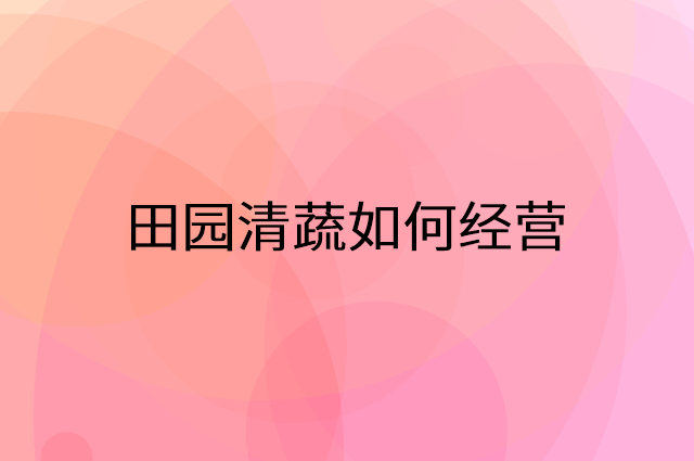 田园清蔬怎么做营销活动宣传，两个提升业绩的工具