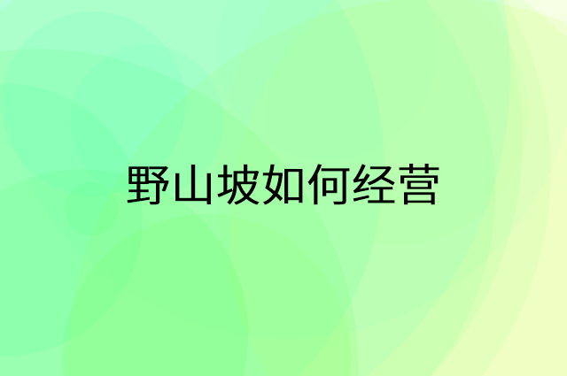 野山坡怎么做营销活动宣传，两个提升业绩的工具
