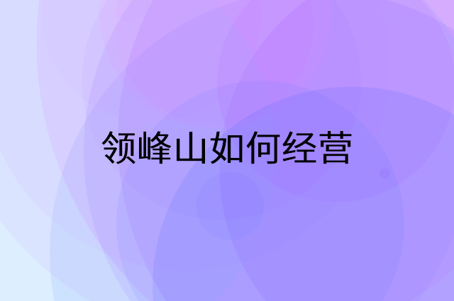 领峰山怎么做营销活动宣传，两个提升业绩的工具