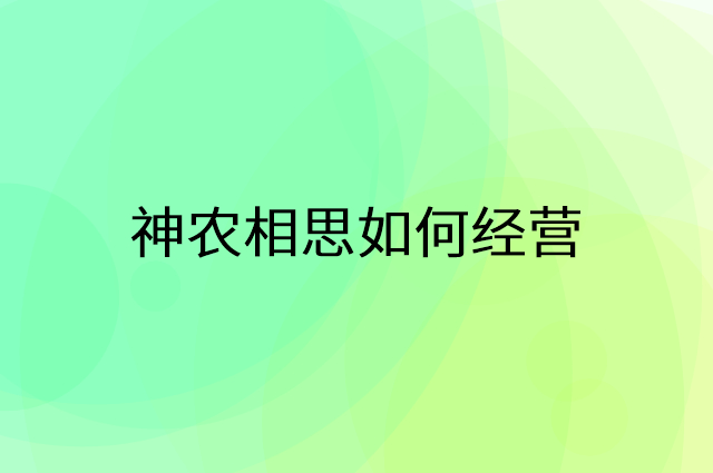 神农相思怎么做营销活动宣传，两个提升业绩的工具