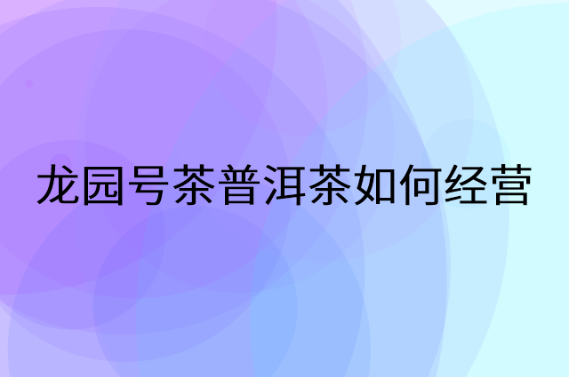 龙园号茶普洱茶怎么做营销活动宣传，两个提升业绩的工具
