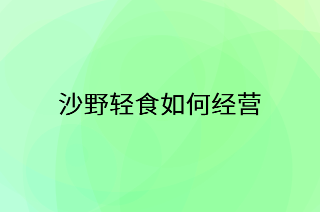 沙野轻食怎么做营销活动宣传，两个提升业绩的工具