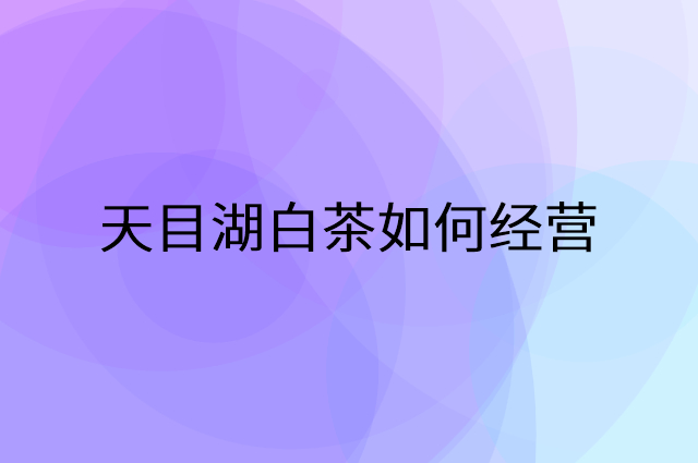 天目湖白茶怎么做营销活动宣传，两个提升业绩的工具