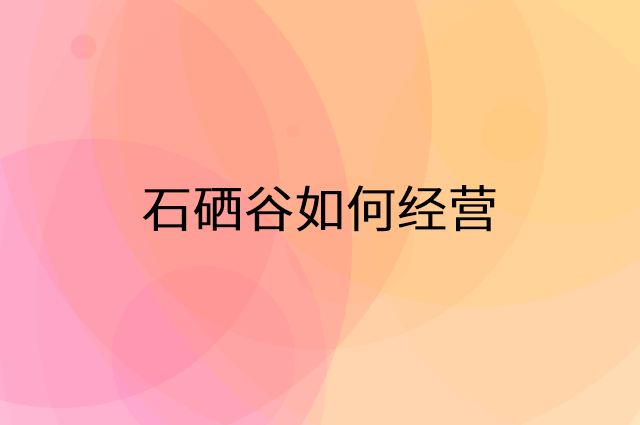 石硒谷怎么做营销活动宣传，两个提升业绩的工具
