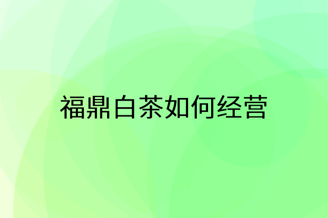 福鼎白茶怎么做营销活动宣传，两个提升业绩的工具