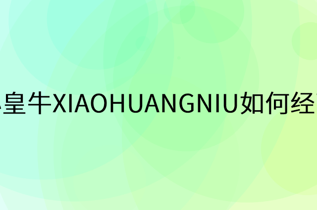 小皇牛XIAOHUANGNIU怎么做营销活动宣传，两个提升业绩的工具