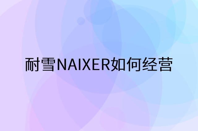 耐雪NAIXER怎么做营销活动宣传，两个提升业绩的工具