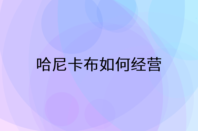 哈尼卡布怎么做营销活动宣传，两个提升业绩的工具