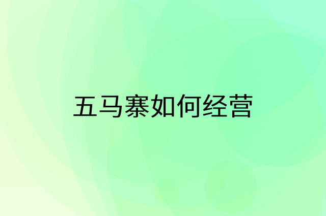 五马寨怎么做营销活动宣传，两个提升业绩的工具