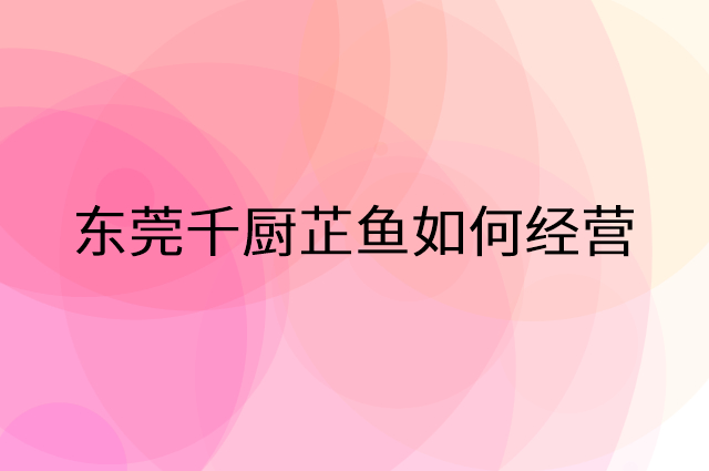 东莞千厨芷鱼怎么做营销活动宣传，两个提升业绩的工具